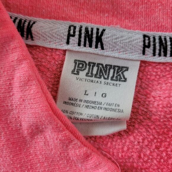 PINK Victoria's Secret Quarter Zip Sweatshirt Women's Size Large - Picture 5 of 5